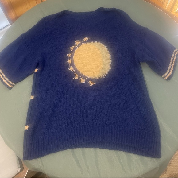 Free People Opal moon Xsmall oversize boho sweater - Picture 2 of 5